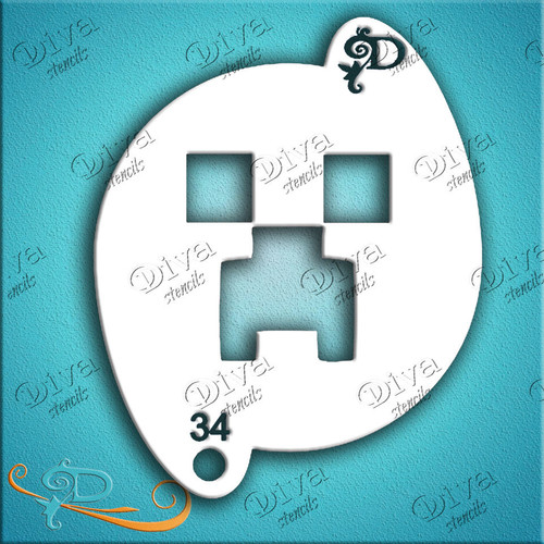 Creeper Diva Stencil